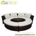 Luxury wicker furniture outdoor rattan sofa bed prices